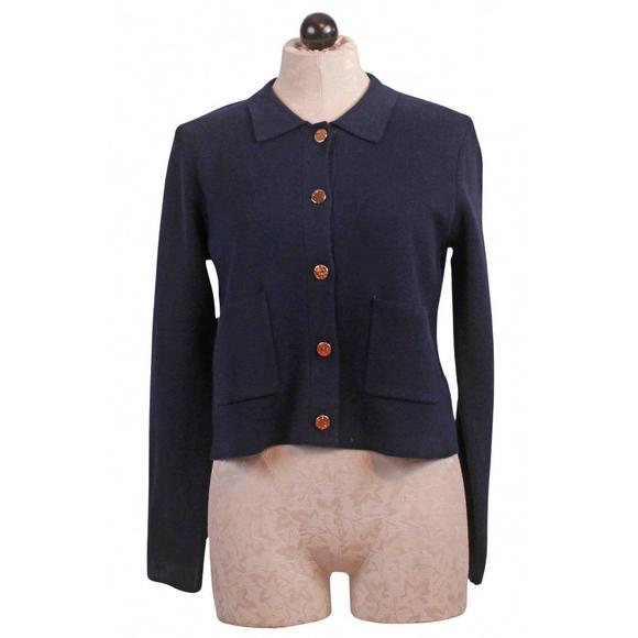 NEW GRACE & MILA maelys sweater jacket in marine - Picture 1 of 3